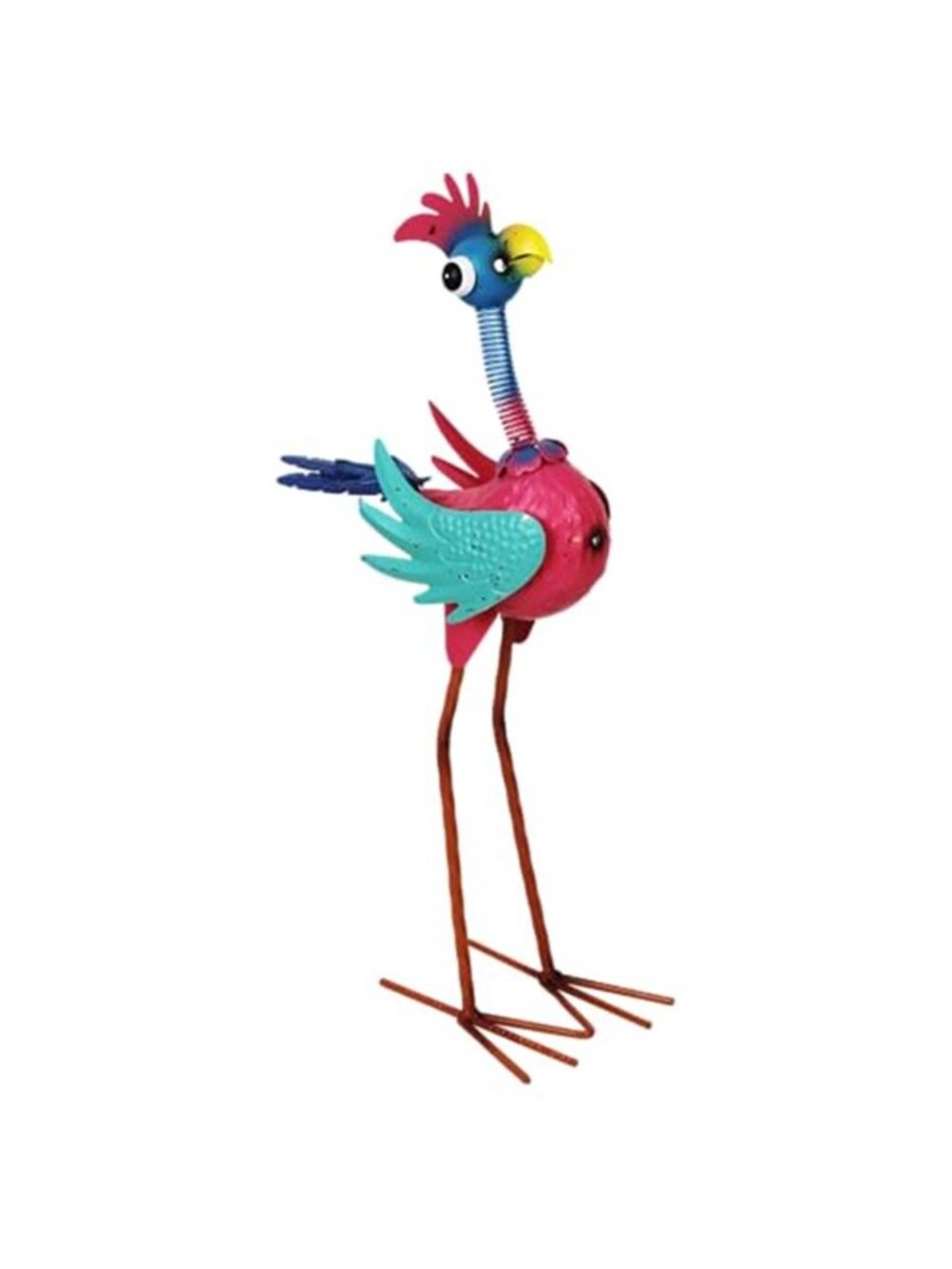 New 19" Metal Rooster Statue Outdoor Garden Decor